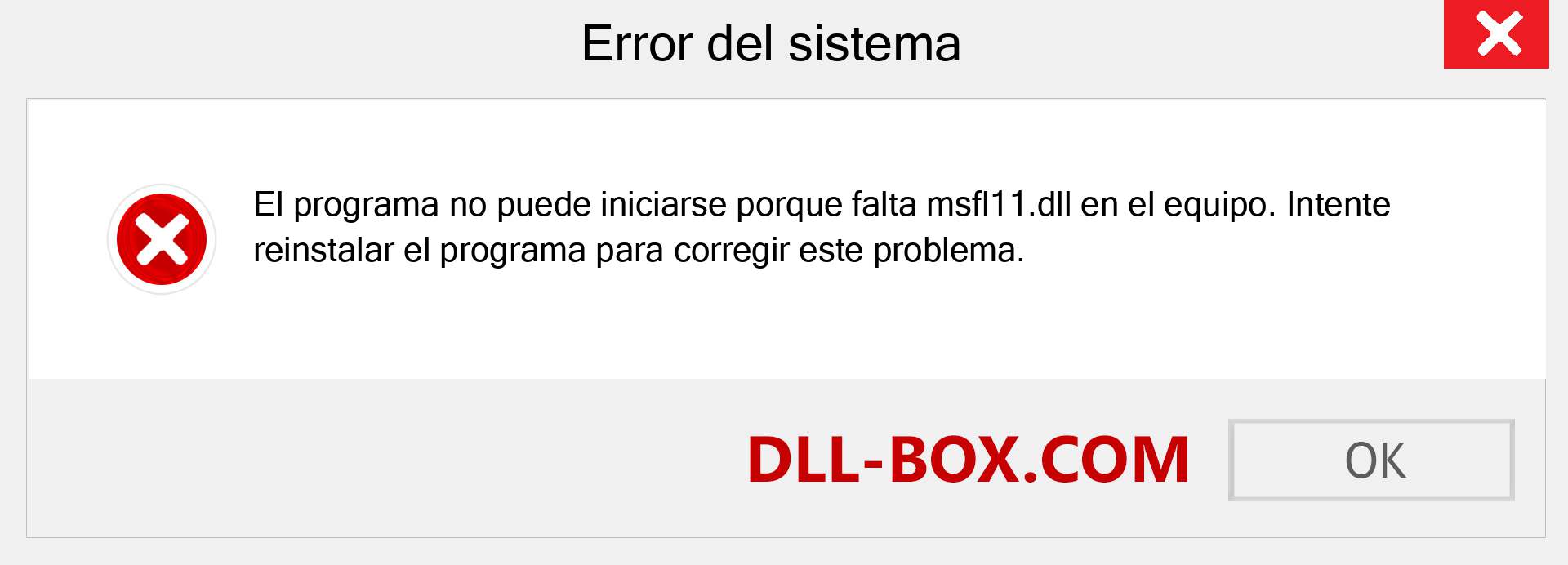 ¿Falta el archivo msfl11.dll ?. Descargar para Windows 7, 8, 10 - Corregir msfl11 dll Missing Error en Windows, fotos, imágenes